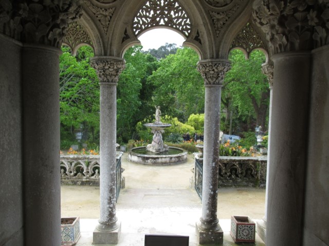Sintra, uitzicht op paleistuin van Montserrate